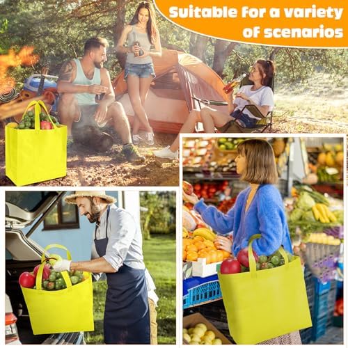 Windyun Reusable Grocery Bags Non Woven with Handles - Image 7