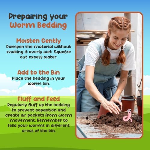 Red Wigglers Composting Worms, 1/8lb Red Worms for Composting for Gardens - Image 6