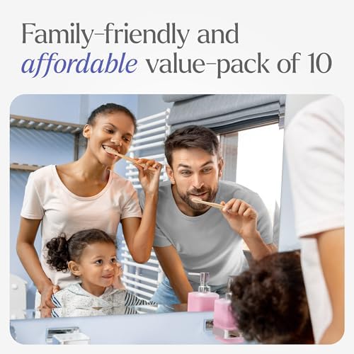 VIVAGO Bamboo Toothbrushes - Medium Bristles Toothbrushes for Adults - Image 7