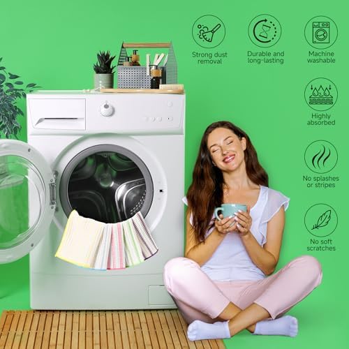 15Pcs Micro Wood Fiber Cleaning Cloths, Cleaning Rag for Home, 11.5"x11.5" - Image 7