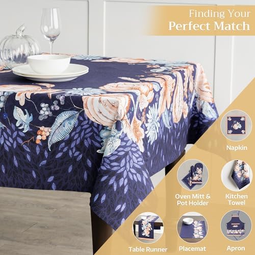 Maison d' Hermine Table Cloth Rectangle Table Reusable 100% Cotton 54"x72" - Image 6