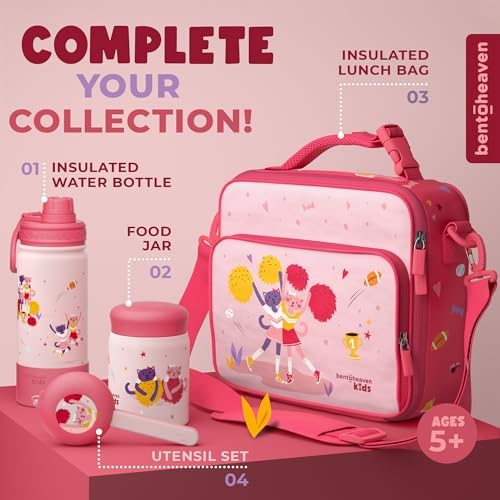 Bentoheaven Kids Utensils Set with Case, Reusable Fork & Spoon, Cats - Image 6