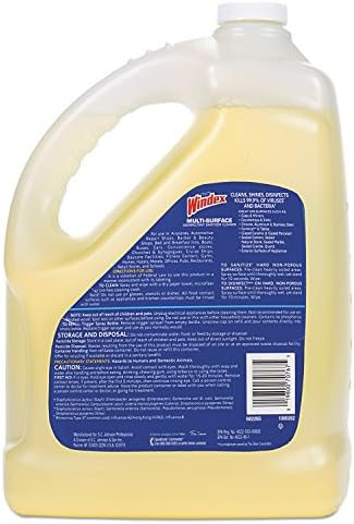 Windex 657067 T Multi-Surface Disinfectant Cleaner, Citrus, 1 gal Bottle (Case of 4) - Image 4