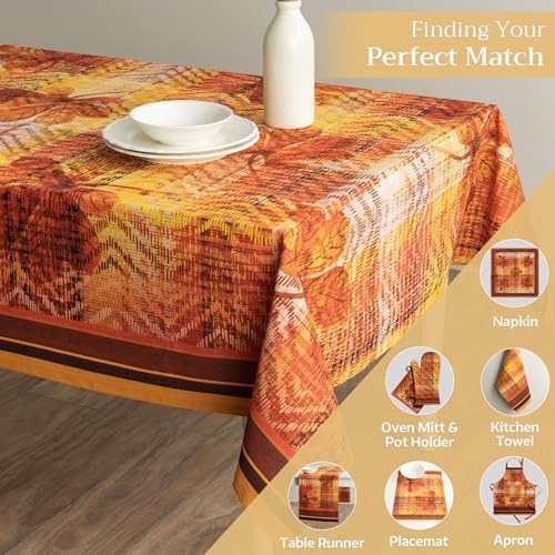 Maison d' Hermine Table Cloth Rectangle Table Reusable 100% Cotton 70"x140" - Image 6