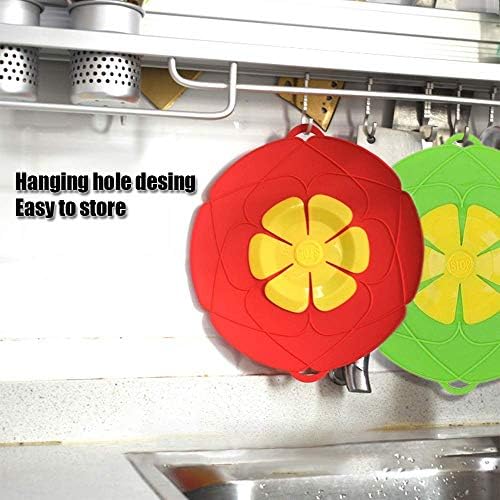 2 Pack Spill Stopper Lid Cover, 10.2 inch and 11 inch, Boil Over Spill Stopper, Microwave Splatter Food Cover, BPA-Free Silicone Lids and Dishwasher Safe, for Home Kitchen - Image 6