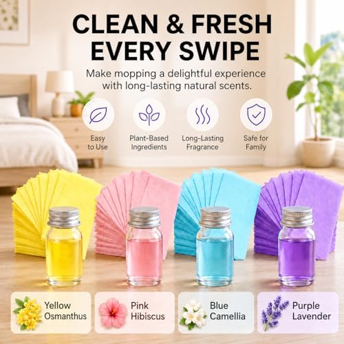 100PCS Multi-Surface Floor Cleaning Tablets, Dissolvable Hardwood Tile Laminate Cleaner, Eco-Friendly Concentrated Mop Solution for Spray Mops, Robot Mops & Buckets, with Natural Scents (Pink) - Image 6