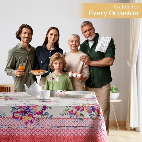 Maison d' Hermine Table Cloth Rectangle Table Reusable 100% Cotton 60"x90" - Image 6