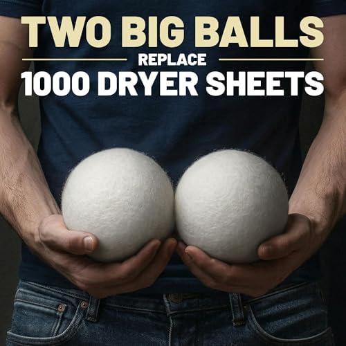 XXL 4in Wool Dryer Balls – Twice The Size of XL | 100% Organic New Zealand Wool | Shorten Drying Time | Reduce Static & Wrinkles Fast (by BigWoolBalls) - Image 7