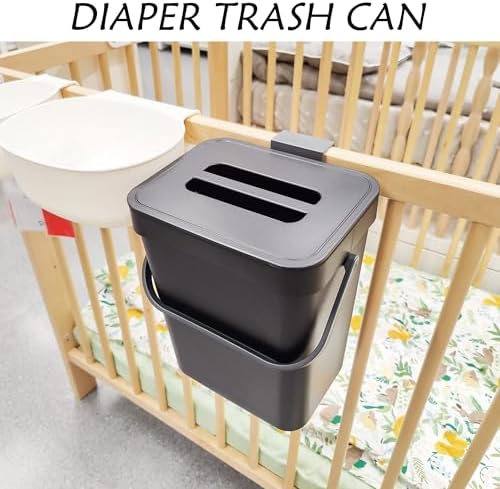 stonespace Kitchen Compost Bin 1.3 Gal Hanging Under Sink Trash Can,Black - Image 6