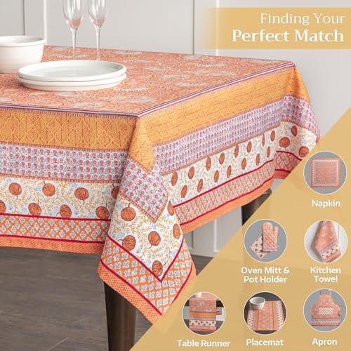Maison d' Hermine Table Cloth Rectangle Table Reusable 100% Cotton 60"x120" - Image 6