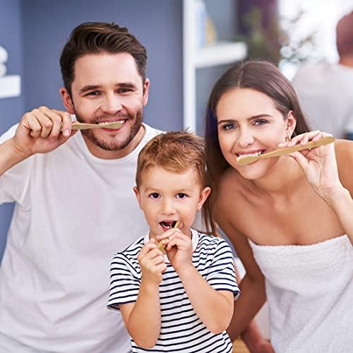 Bamboo Toothbrushes 10 Pack, BPA Free Biodegradable Soft Bristle Toothbrush - Image 7