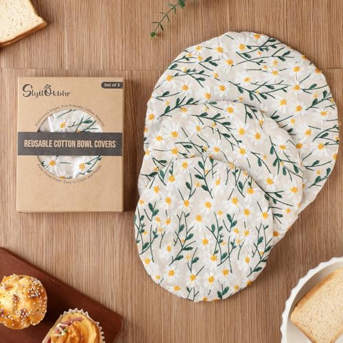 Reusable Bowl Covers for Bread Proofing Baking Linen Cotton Cloth Fabric - Image 6