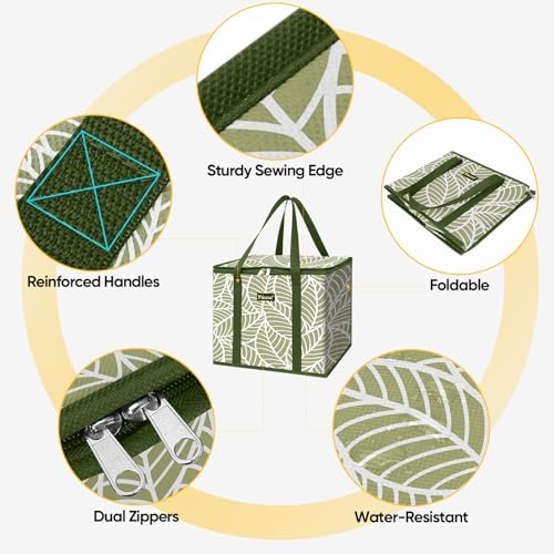 BALEINE 1PK Insulated Reusable Grocery Bag, Heavy Duty Shopping Tote - Image 7