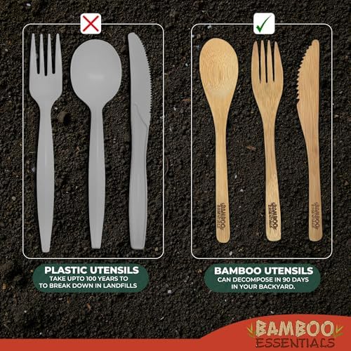 Travel Utensils with Case Set Fork, Knife, Spoon, Chopsticks, Straw, Straw-cleaning brush, Travel Pouch and Carabiner, Excellent For Everyday Use! ((1Set) Sunset Red) - Image 7