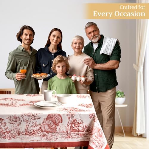 Maison d' Hermine Table Cloth Rectangle Table Reusable 100% Cotton 60"x108" - Image 6