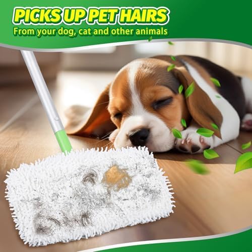 Reusable Microfiber Chenille Mop Pads Compatible with Swiffer Mop - Image 6