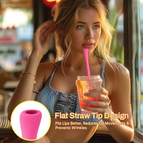 NiHome 6PCS Silicone Anti-Wrinkle Straws Fit for Stanley 40oz 30oz Tumblers - Image 6