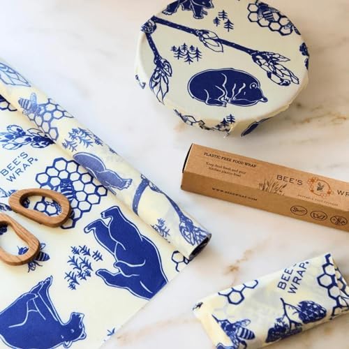 Bee's Wrap Beeswax Wrap Roll, 14 x 52 in - Bees & Bears - Image 6