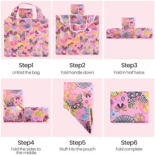 Paterr 50 Pack Reusable Grocery Bags Foldable Shopping Tote - Image 6
