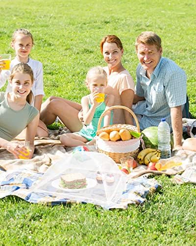 Food Cover Mesh Food Tent, 17"x17", Nylon Covers, Pop-Up Umbrella Screen Tents, Collapsible and Reusable Patio Bug Net for BBQ, Picnics, Parties, Camping, Outdoor - 6 Colors - Image 6