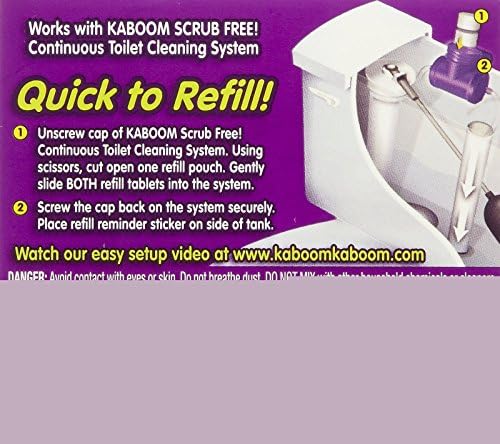 Kaboom Scrub Free! Continuous Clean Toilet Cleaning Refill Tablets (2 Count Per Package) *Refill Tablets Only. (Pack of 2) - Image 2