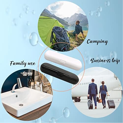 Hovesty 2 Pcs Electric Toothbrush Travel Case, Portable Travel Toothbrush Holder for Electric Toothbrush Set (Blue and Black) - Image 7