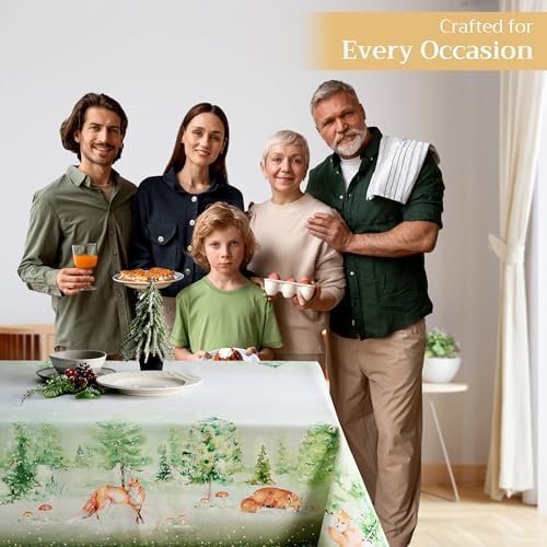 Maison d' Hermine Table Cloth Rectangle Table Reusable 100% Cotton 54"x72" - Image 6