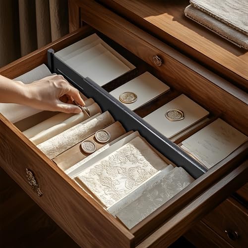 Utoplike Bamboo Drawer Dividers Large, 4" High Kitchen Drawers Organizers - Image 6