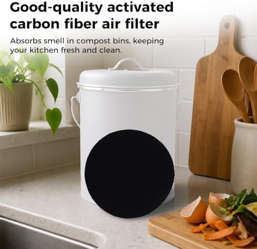 Penitue 10pcs Compost Bin Charcoal Filters, Activated Carbon Air Filter - Image 7