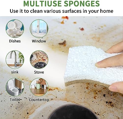 16 Pack Biodegradable Natural Dishsponge Kitchen Sponges - Image 6