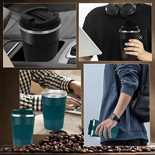 CS COSDDI 12 oz Coffee mug - Stainless Steel Coffee Cup with Leakproof Lid - Image 7
