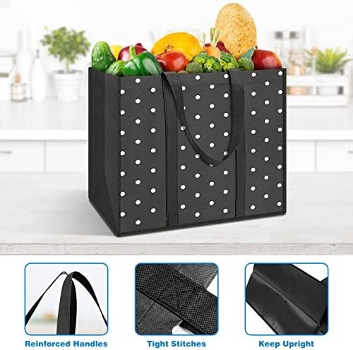 14 Pack Reusable Grocery Bags Waterproof Tote Bags for Shopping Groceries - Image 6