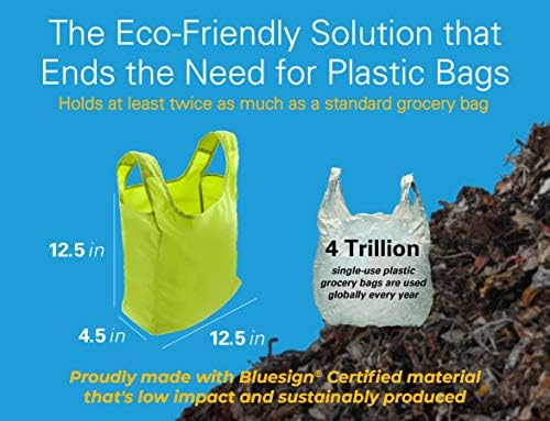 Reusable Grocery Bags, Foldable Shopping Bags in Pod, 10 Pack - Image 6