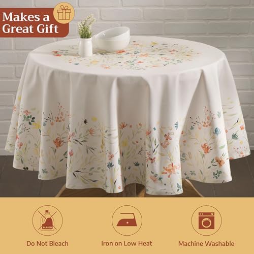 Maison d' Hermine Table Cloth Round Table Reusable 100% Cotton 63" Diameter - Image 6