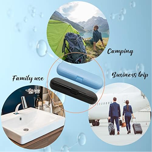 Hovesty 2 Pcs Electric Toothbrush Travel Case, Portable Travel Toothbrush Holder for Electric Toothbrush Set (White and Black) - Image 7