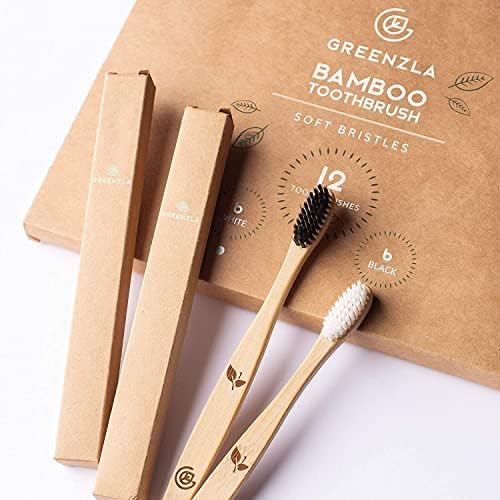 Greenzla Bamboo Toothbrushes for Adults – 12 Pack Wooden Toothbrush Set with Charcoal-Infused Soft Bristles, Natural Oral Care for Daily Use - Image 7