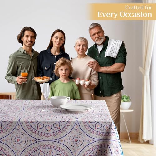 Maison d' Hermine Table Cloth Rectangle Table Reusable 100% Cotton 60"x90" - Image 6