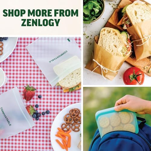 Zenlogy Beeswax Food Wrap Roll, 13 x 55 Inches, Organic Cotton, Reusable - Image 7