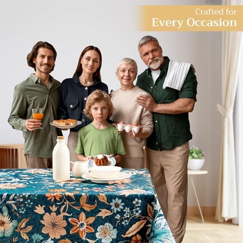 Maison d' Hermine Table Cloth Rectangle Table Reusable 100% Cotton 70"x108" - Image 6