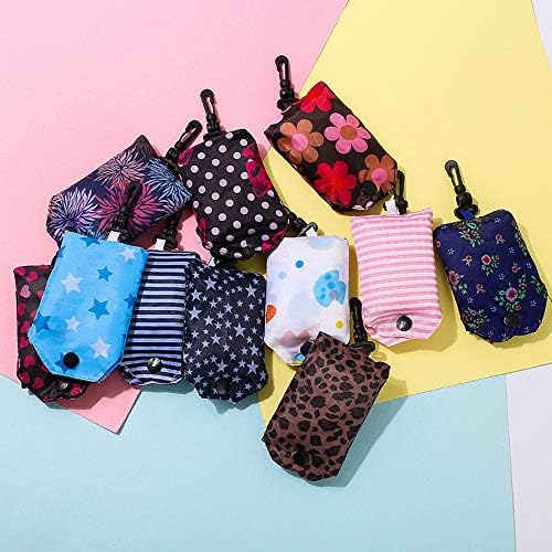 Kaxich Foldable Reusable Grocery Shopping Tote Bags, 6 Pack Eco-friendly Travel Recycle Shopping Bags Folding to fits in Pocket, Waterproof and Machine Washable - Image 7