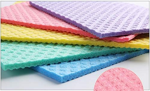 Reusable Cleaning Cellulose Sponge Cloths Absorbent Wipes Clean Kitchen Car Dish Eco-Friendly Dishcloth Hand Towel Auto - 1pack (5pcs) - Image 7