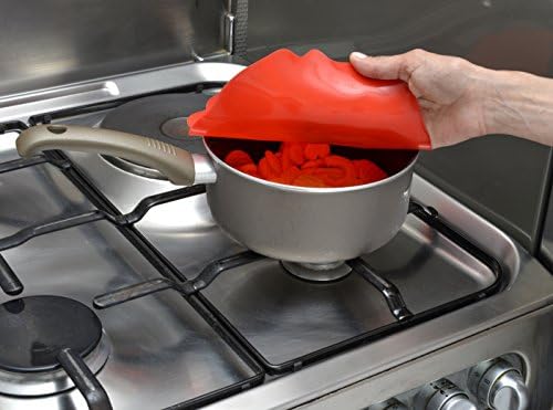 Charles Viancin - Poppy Silicone Lid for Food Storage and Cooking - Airtight Seal on Any Smooth Rim Surface - BPA-Free - Oven, Microwave, Freezer, Stovetop and Dishwasher Safe (8 Inch) - Image 3