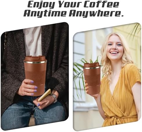 Vacuum Insulated Stainless Steel Travel Coffee Mug,Leak Proof Cup with Lid - Image 6