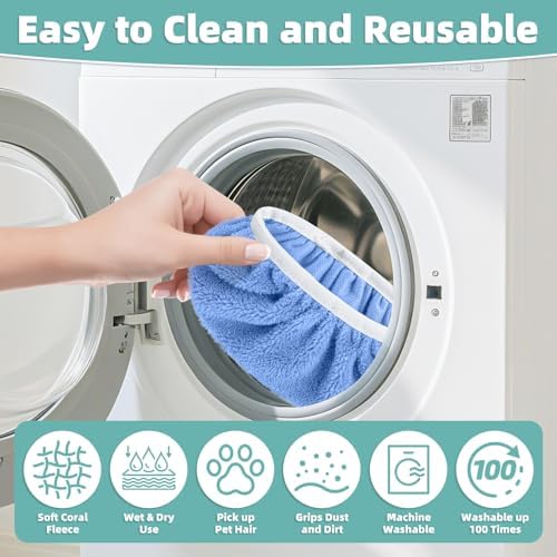 Reusable Mop Pads for Swiffer Sweeper Mop, Microfiber Dry Sweeping Cloth - Image 6