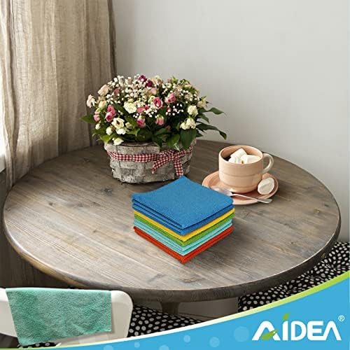 AIDEA Microfiber Cleaning Cloth-10PK, Microfiber Towels for Cars, 12"×12" - Image 7