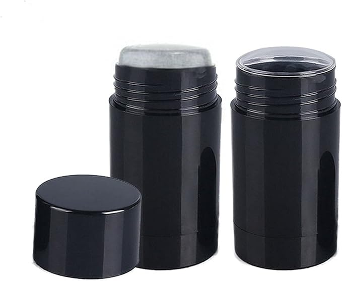 10 Pack 75ml Empty Round Deodorant Containers Twist Up Filling Stick Deodorant Container 2.5 Oz Plastic Deodorant Bottles Refillable Lip Balm Tube for Lipstick Crayon Chapstick DIY Make Own Deodorant(Black) …