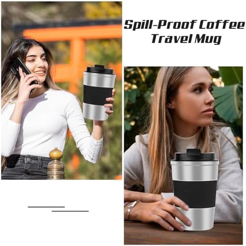 Vacuum Insulated Stainless Steel Travel Coffee Mug,Leak Proof Cup with Lid - Image 6