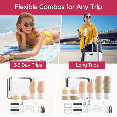 LitBear 23 Pack TSA Approved Travel Bottles for Toiletries, Leak Proof - Image 7