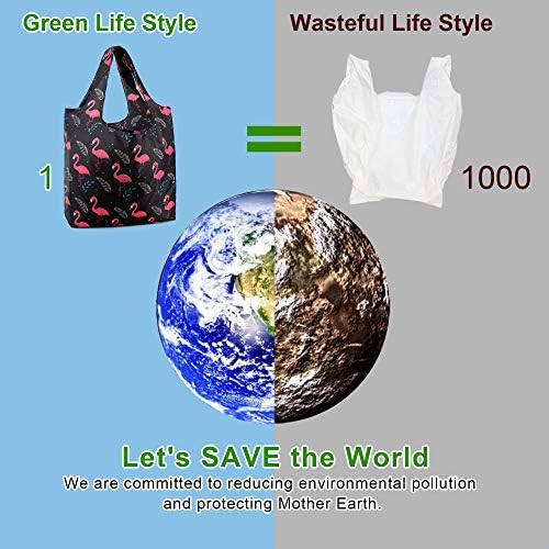 BeeGreen Animal Reusable Grocery Bags Bulk 12 Packs X-Large50LBS, Reusable Shopping Bags Foldable for Groceries, Vegetables, Fruits Watertight Bulk Tote Bags Washable For Women Men - Image 7
