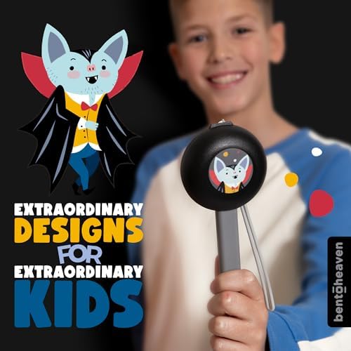Bentoheaven Kids Utensils Set with Case, Reusable Fork & Spoon, Vampire - Image 5